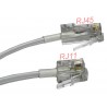 Przewód telefoniczny redukcją RJ45-RJ11 2m biały